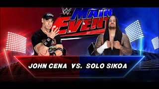 FULL MATCH-JOHN CENA VS SOLO SIKOA OUTSTANDING MATCH#wwe #wwe2k23