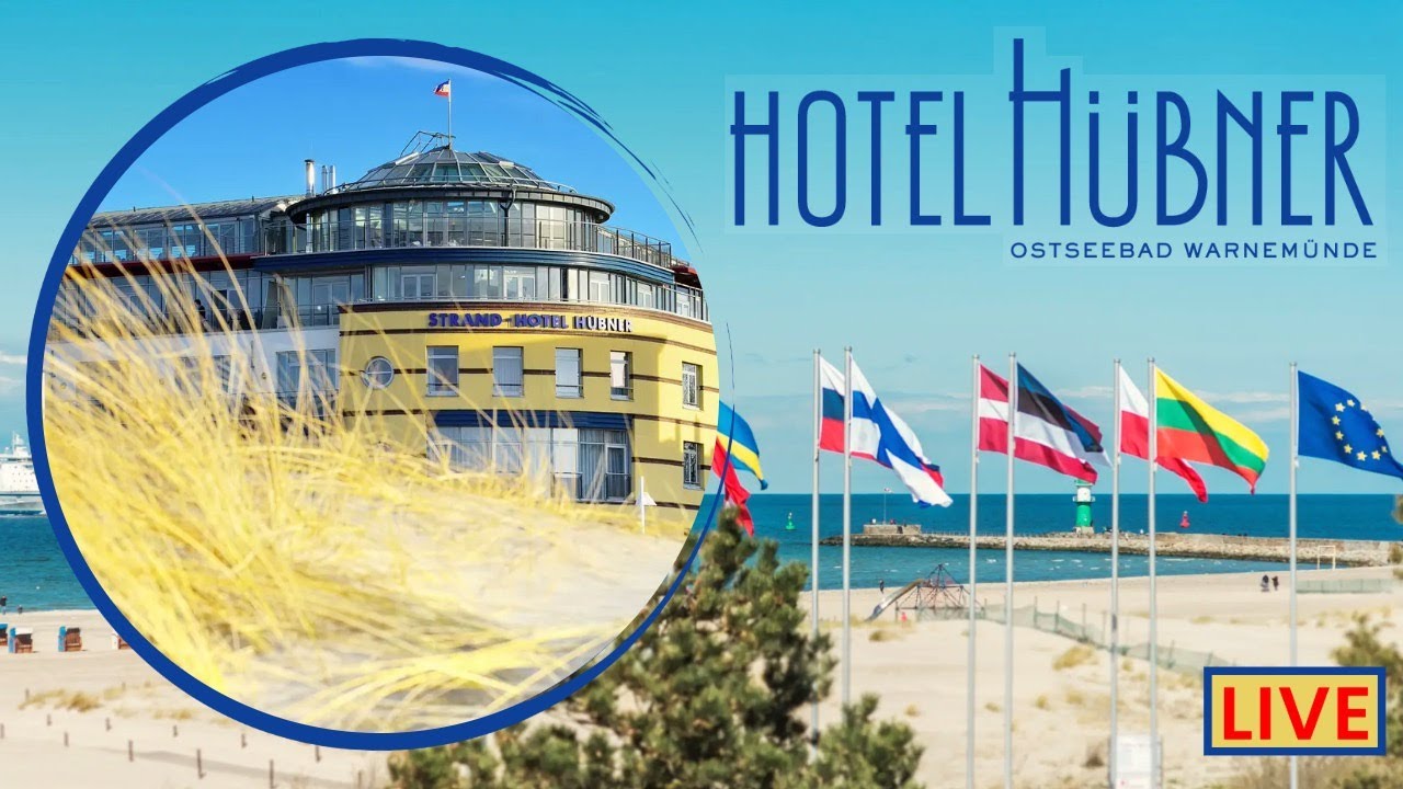 Hotel Hübner Strand-Live – Warnemünde Ostsee — Warnemünde, Mecklenburg-Vorpommern live camera thumbnail