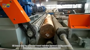 8ft heavy duty log debarker round mahcine plywood making machine