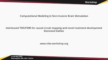 Interleaved TMS/FMRI for causal circuit mapping and novel treatment development / NIBS workshop 2020