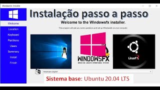 Windowsfx Linux 10 Cinnamon - Instalação do Sistema Passo a Passo.