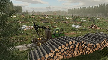 Bit of everything this time | EP. 25 | Fs22 timelapse | Forestry in Deer lands