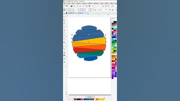🌴🌴Palm tree logo creation in CorelDraw🌴#shorts #coreldraw
