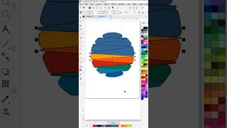 🌴🌴Palm tree logo creation in CorelDraw🌴#shorts #coreldraw