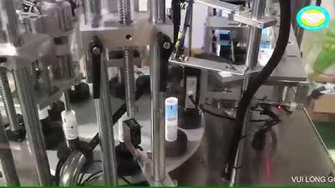 Máy chiết rót và dán tube tự động