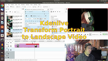 Kdenlive - Transform Portrait to Landscape Video