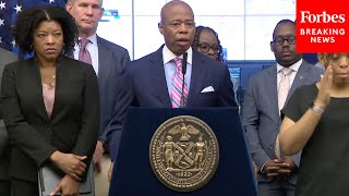 JUST IN: NYC Eric Adams, Officials Hold Press Briefing About Extreme Heat