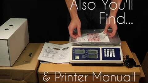 Penn Scale -PSPRINTK Label Printing Scale Video