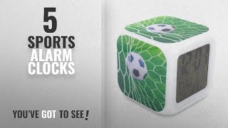 Top 10 Sports Alarm Clocks [2018 ]: BoFy Led Alarm Clock Football Soccer Goal Sports Green