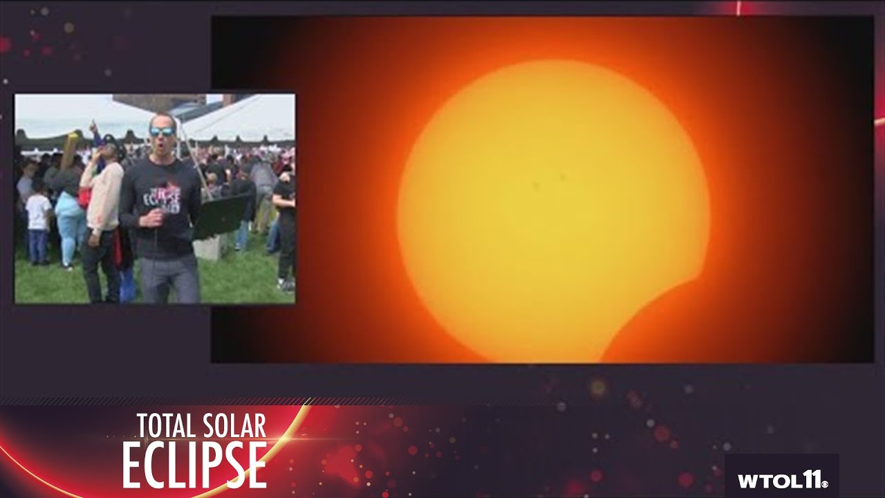 The start of the partial solar eclipse! | WTOL 11 Team coverage - 2 p.m ...