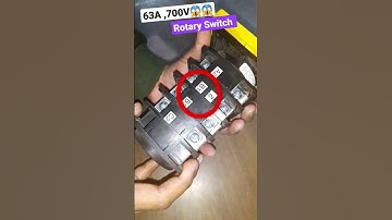 😱63A Rotary #switch 700V for Panels & 60HP #motor #board #shorts 👍