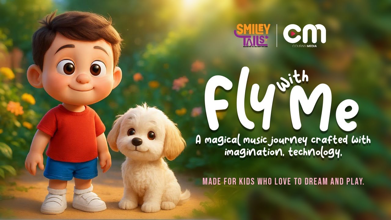 Fly With Me | A Heartwarming Cartoon Song for Kids | Boy, Dog & Butterflies | Short Animated Story