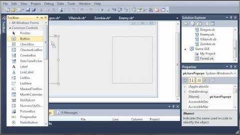 Visual Basic Tutorial - 147 - Game Part 3   Building The GUI