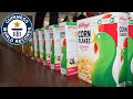 Most cereal boxes toppled in a domino fashion - Guinness World Records