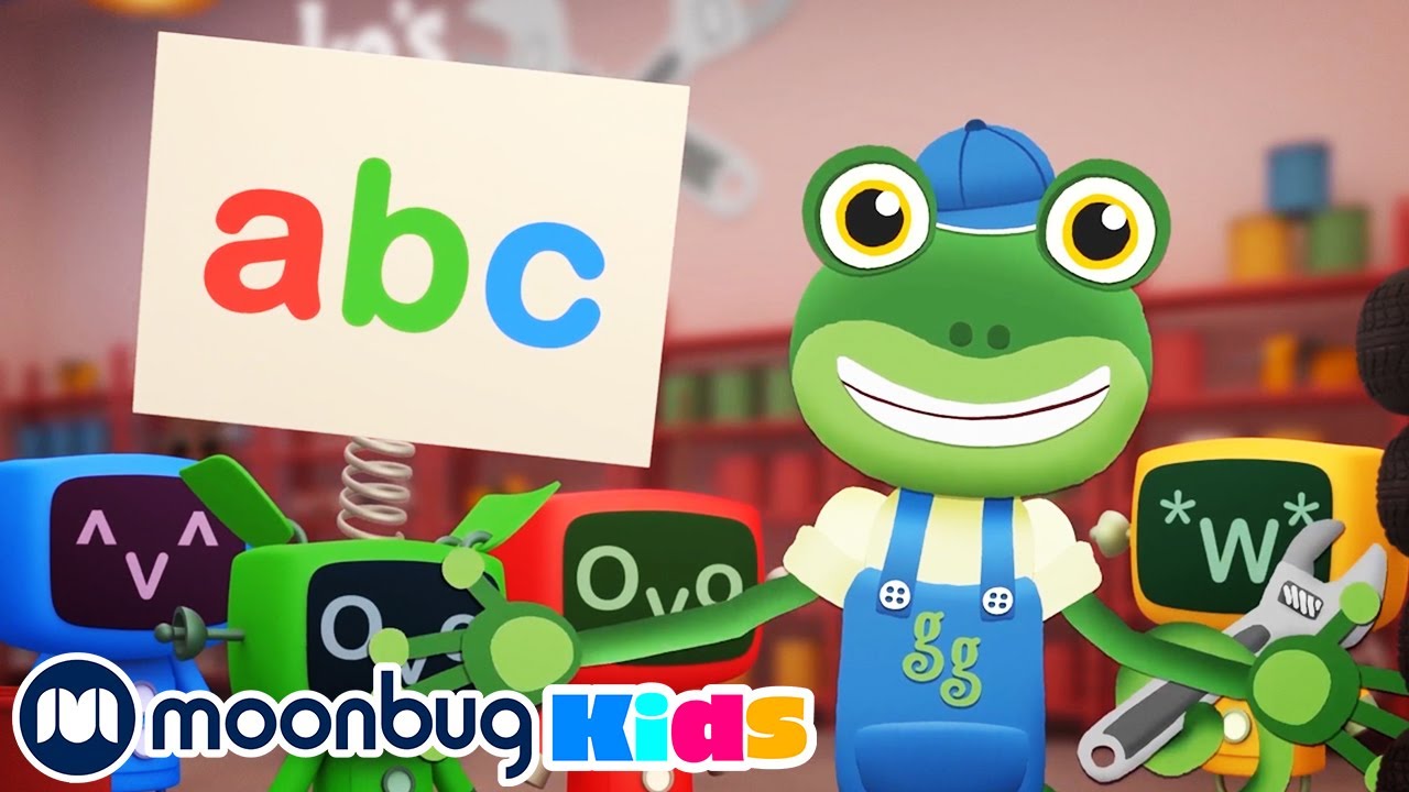 ⁣ABC'S With Gecko - Subtitles | Gecko's Garage | Cartoons for Kids | Moonbug Literacy