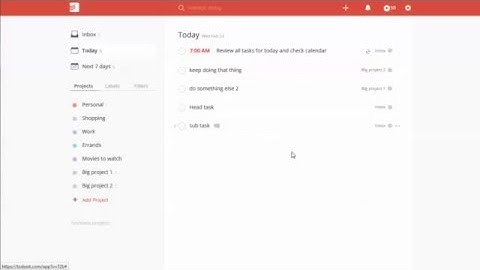 Todoist Sub Tasks And Projects