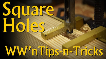 Square Holes from a Hollow Chisel Mortiser