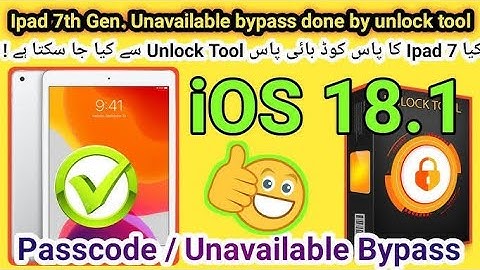 iPad Gen7 Chip A10 Bypass Hello No Signal With Jailbreak One Click #unlocktool UnlockTool
