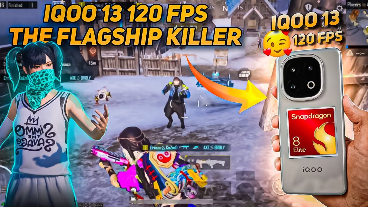 IQOO 13 BGMI TEST 120 FPS ⚡- FLAGSHIP KILLER 🔥 PUBG *120 FPS GAMING ...