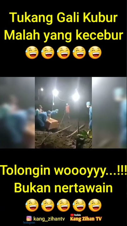 🔷VIDEO LUCU BIKIN NGAKAK😃😃 Viral...!!! Tukang Gali Kubur Kecebur 😅😃😂#Shorts