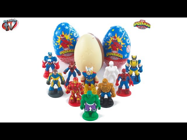 Marvel Spider Man & Friends: Mystery Toy Chocolate Egg Opening