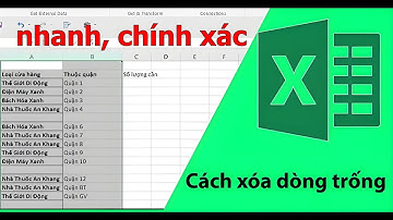 Cách Xóa Nhanh Các Dòng Trống Trong Excel ❤ Việt Nam Channel ❤