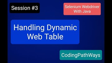 Selenium 4 with JAVA: #3 How to handle dynamic web table|Practical Demonstration.