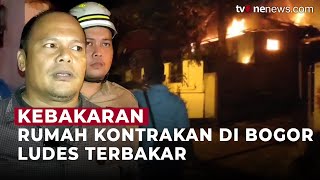 Rumah Kontrakan Di Bogor Ludes Terbakar Api | OneNews Update