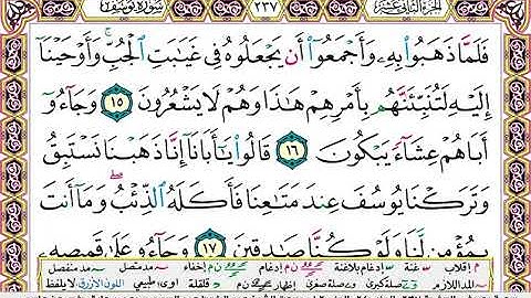 سورة يوسف  / عبد الباسط عبد الصمد تجويد (مكتوبة )