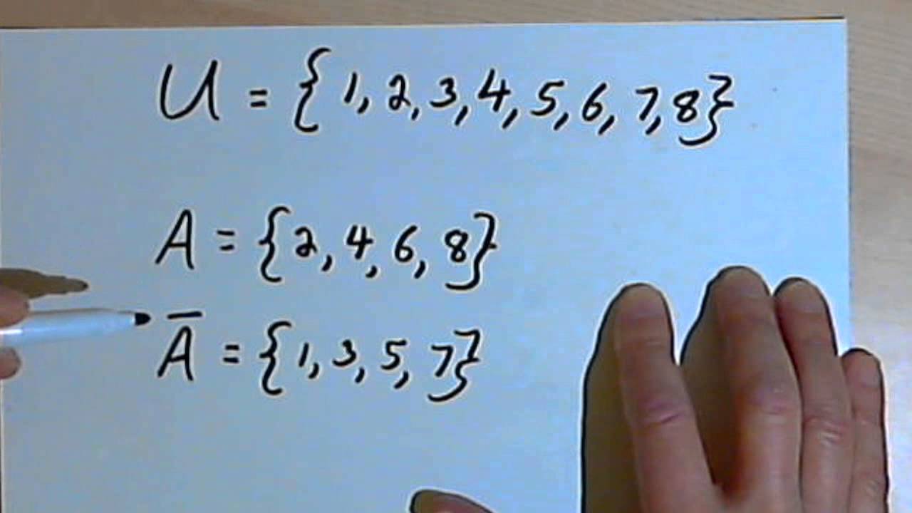 The Universal Set and Set Complements 127-1.19 - YouTube