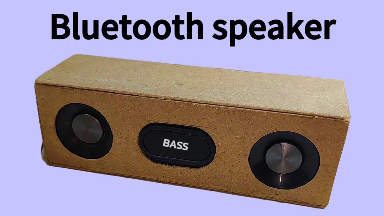 How to make a powerful Bluetooth speaker at home with Wood #project # ...