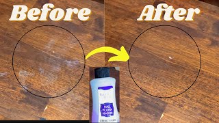How to Remove Nail Polish Remover from Wood!