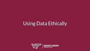 Using Data Ethically