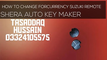 HOW TO CHANGE FREQUENCY SUZUKI REMOTE SHERA AUTO KEY MAKER 03324105575