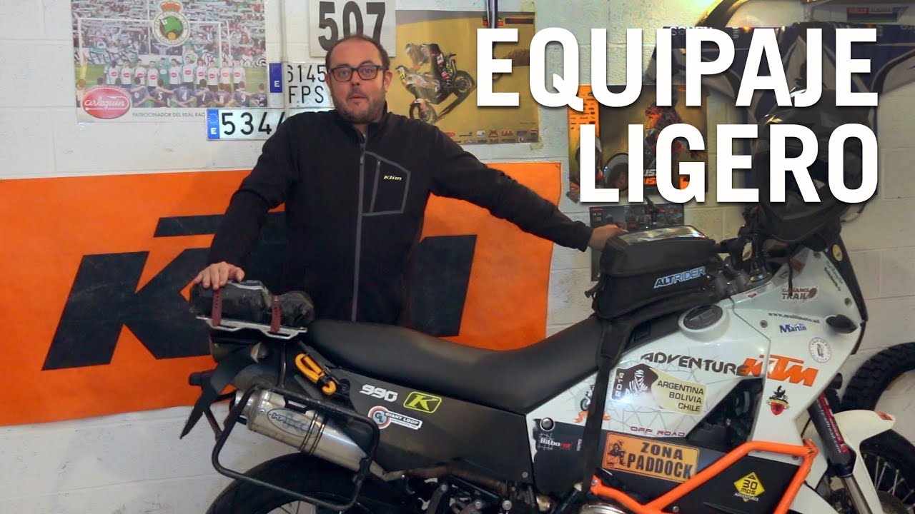 Equipaje ligero en moto. - YouTube