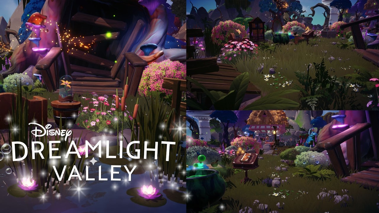 Disney Dreamlight Valley 💜 Encanto Oscuro 🌿 Decorando la zona de Madre Gothel