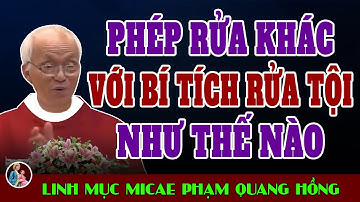 Nhiều Người Nhầm Lẫn Phép Rửa Của Chúa Giêsu Với Bí Tích Rửa Tội Của Chúng Ta - Lm Phạm Quang Hồng