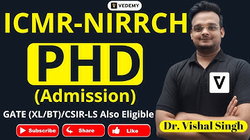 PhD Admission Update | ICMR-NIRRCH | Mumbai | GATE/LS also eligible | Link in Description |