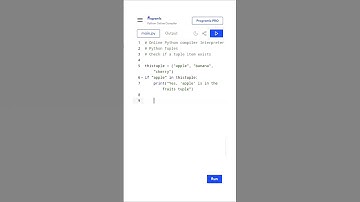 Check if a tuple items exists #python #coding #programming #pythontuples #ai #viral #shorts #trend