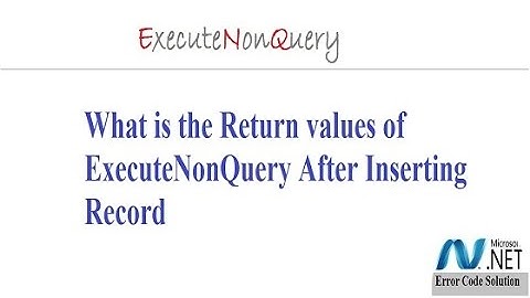 Return Value of Execute Non Query After Inserting Asp net