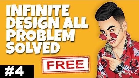 Infinite Design Application all PROBLEMs solved // Now learn vector easily