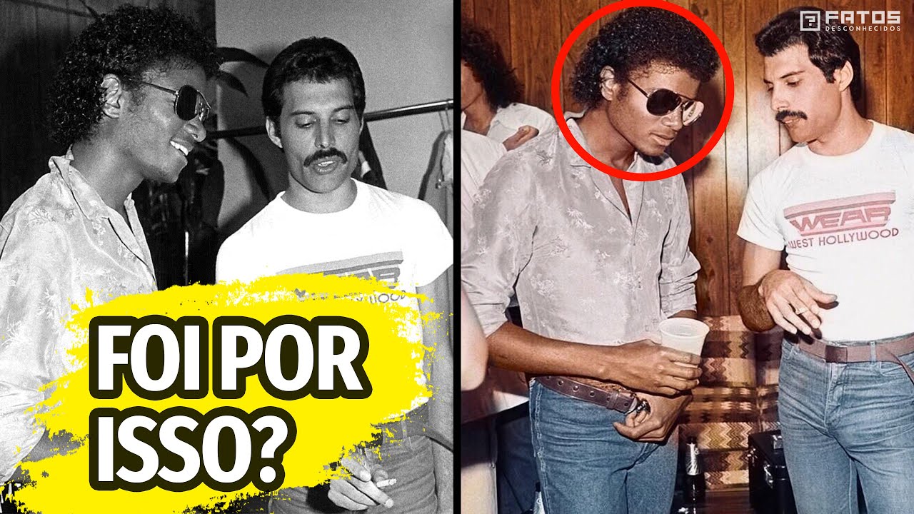 O bizarro motivo que fez com que Freddie Mercury odiasse Michael Jackson