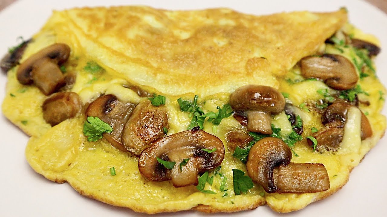 Rührei mit Pilzen - Schnelles und leckeres Frühstück | Video-Rezepte.info
