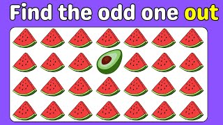 Find the ODD One Out - Food Edition | Easy, Medium, Hard, Impossible