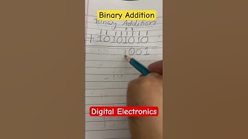 Binary addition #digitalelectronics #shortvideos #binary-arithmetic