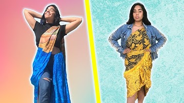 I Wore Saris Casually 3 Different Ways