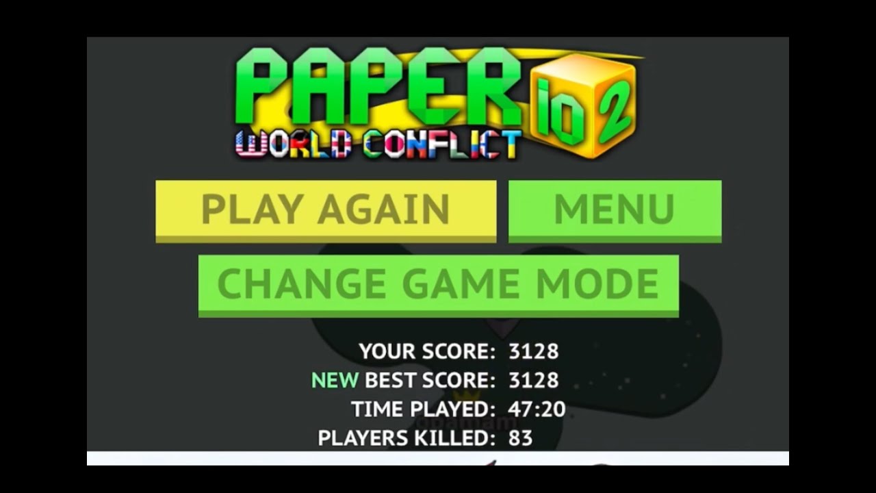Paper.io world record in World Conflict 100% #paperio2 