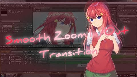 TUTORIAL SMOOTH ZOOM IN / OUT TRANSITION IN AFTER EFFECTS CS4 OR HIGHER 😱