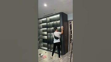 Một chiếc tủ rượu full black #shorts #shortsvideo #construction