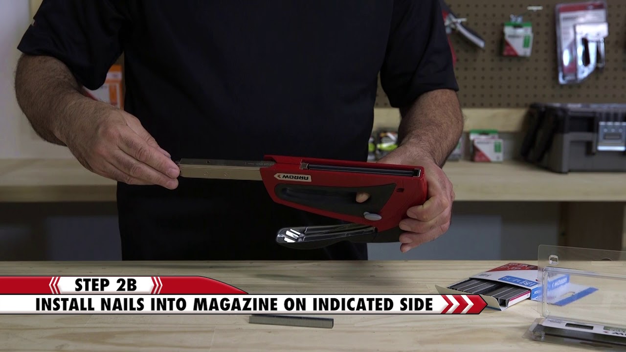 How to Load Arrow's T50R.E.D. Staple Gun and Brad Nailer - YouTube